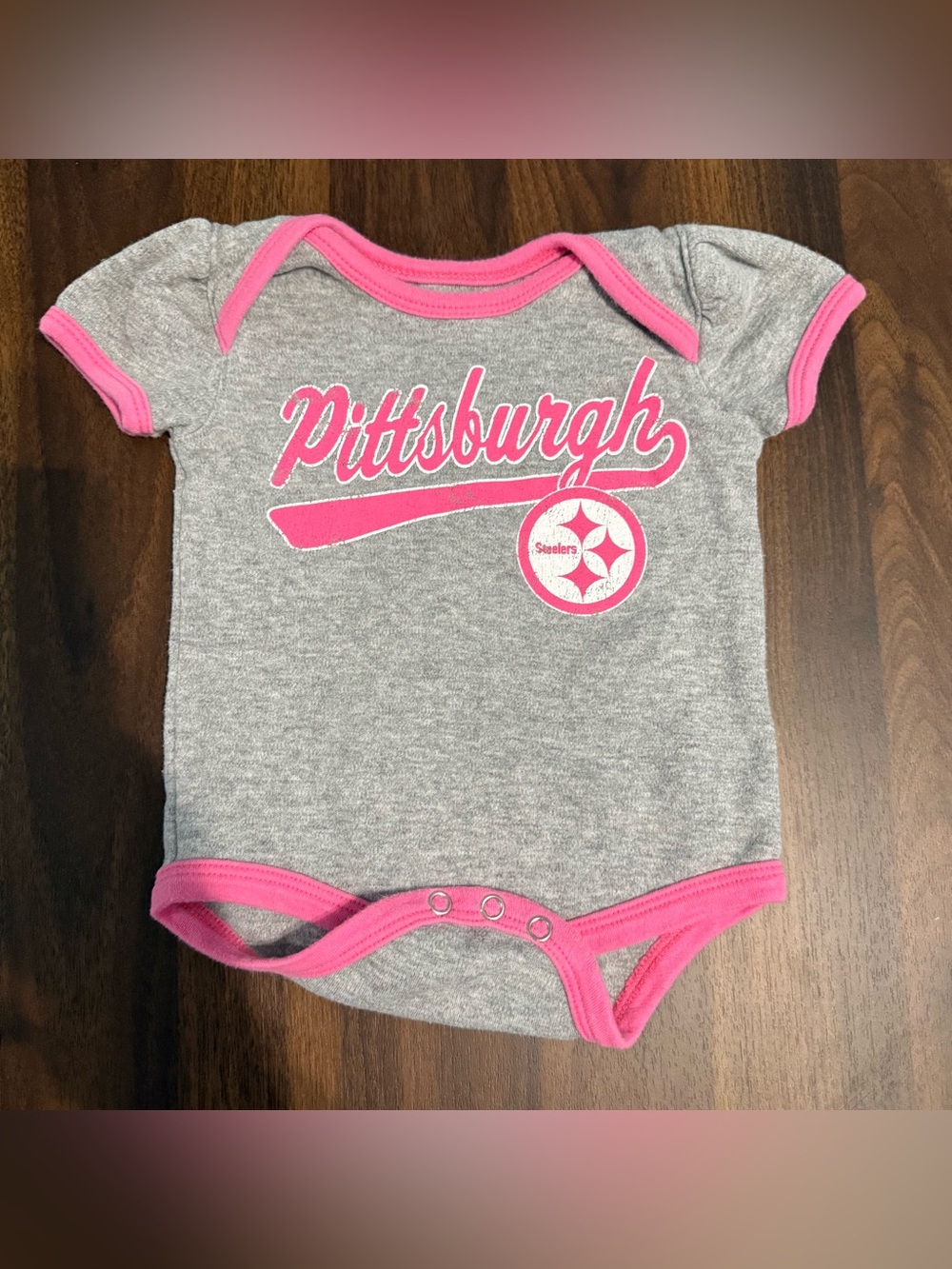 Baby girl Pittsburgh Steelers onesie